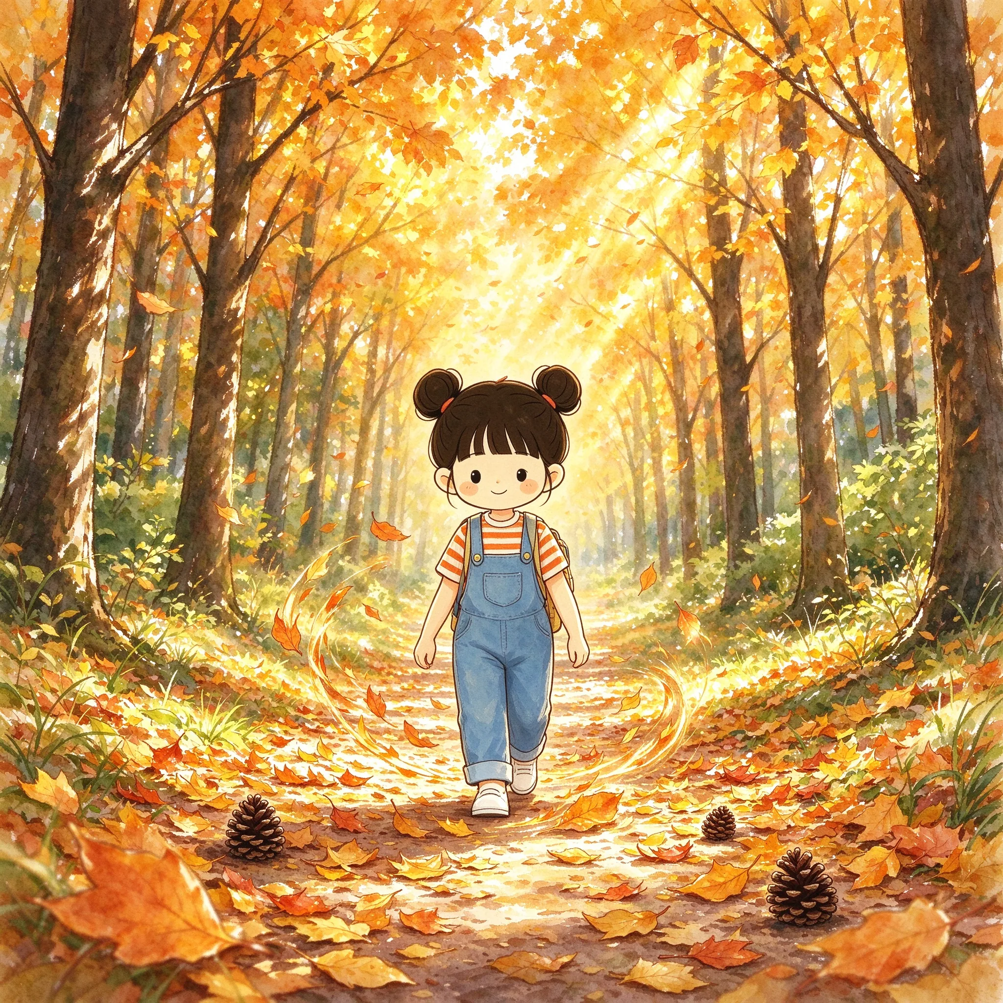 秋·金葉散步
