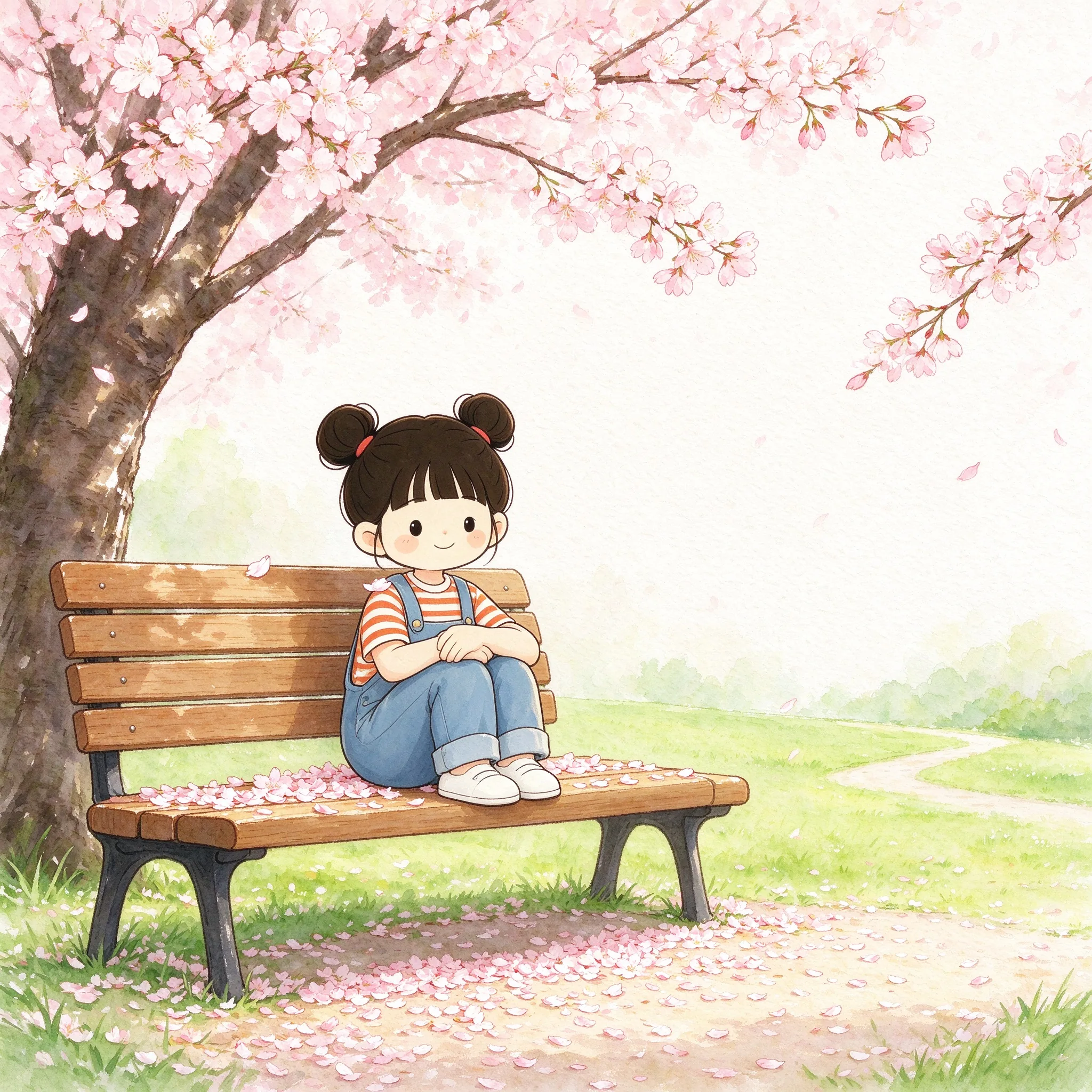 春·櫻花長椅
